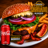 2X Classic Salada em DOBRO + 2 Coca-Cola + Fritas